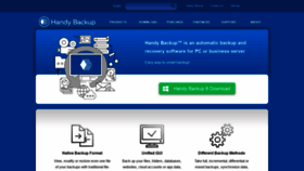 What Handybackup.net website looked like in 2020 (4 years ago)