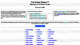 What Hymntime.com website looked like in 2020 (4 years ago)