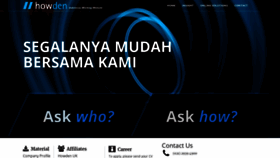 What Howdenindonesia.com website looked like in 2020 (4 years ago)