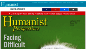 What Humanistperspectives.org website looked like in 2020 (4 years ago)