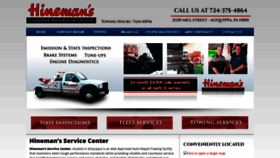 What Hinemans.com website looked like in 2020 (4 years ago)