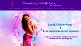 What Heartbeatofbellydance.com website looked like in 2020 (4 years ago)