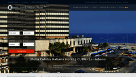 What Hotelmeliacohiba.com website looked like in 2020 (4 years ago)
