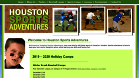 What Houstonsportsadventures.com website looked like in 2020 (4 years ago)