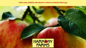 What Harmony-farms.net website looked like in 2020 (4 years ago)