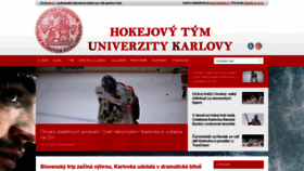 What Hokejuk.cz website looked like in 2020 (4 years ago)