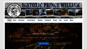 What Historicprincewilliam.org website looked like in 2020 (4 years ago)