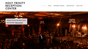 What Holytrinityreceptioncenter.com website looked like in 2020 (4 years ago)
