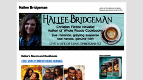 What Halleebridgeman.com website looked like in 2020 (4 years ago)