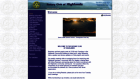 What Highlandsrotary.org website looked like in 2020 (4 years ago)