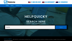 What Helpquicky.com website looked like in 2020 (4 years ago)