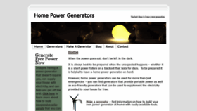 What Homepowergenerators.info website looked like in 2020 (4 years ago)