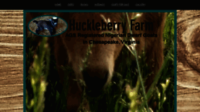 What Huckleberryfarmgoats.com website looked like in 2020 (4 years ago)