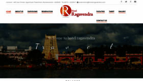 What Hotelragavendra.com website looked like in 2020 (4 years ago)
