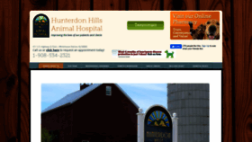 What Hunterdonhillsanimalhospital.com website looked like in 2020 (4 years ago)