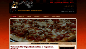 What Hagerstownpizzabrothers.com website looked like in 2020 (4 years ago)