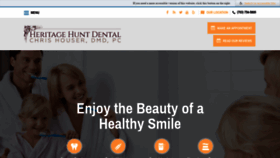 What Heritagehuntdental.com website looked like in 2020 (4 years ago)