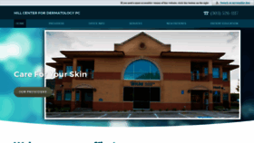 What Hillcenter4derm.com website looked like in 2020 (4 years ago)