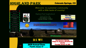 What Highlandpark-colorado.com website looked like in 2020 (4 years ago)
