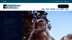 What Highstreetdentistry.com website looked like in 2020 (4 years ago)