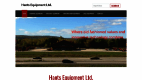 What Hantsequipment.com website looked like in 2020 (4 years ago)