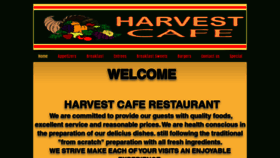 What Harvestcaferestaurant.com website looked like in 2020 (4 years ago)