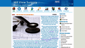 What Hillviewsurgery.co.uk website looked like in 2020 (4 years ago)