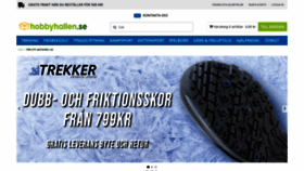 What Hobbyhallen.se website looked like in 2020 (5 years ago)