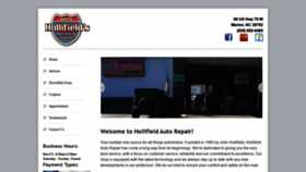 What Hollifieldautorepair.com website looked like in 2020 (4 years ago)