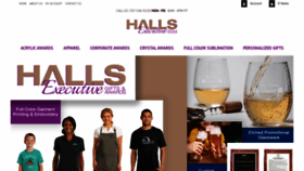What Hallsawards.org website looked like in 2020 (4 years ago)