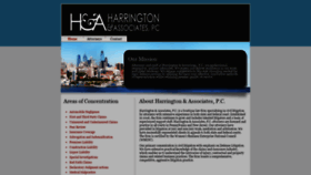 What Harringtonassociateslaw.com website looked like in 2020 (4 years ago)