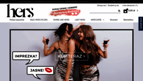 What Hers.pl website looked like in 2020 (4 years ago)
