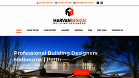 What Harvan.com.au website looked like in 2020 (4 years ago)