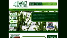 What Haynesbenefits.com website looked like in 2020 (4 years ago)