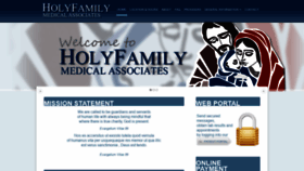 What Holyfamilymedical.com website looked like in 2020 (4 years ago)