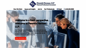 What Hh-llp.ca website looked like in 2020 (4 years ago)