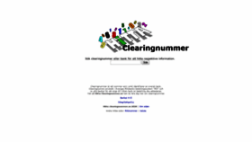 What Hittaclearingnummer.se website looked like in 2020 (4 years ago)