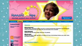 What Hannahshope.org website looked like in 2020 (4 years ago)