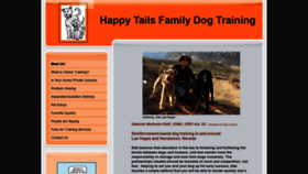 What Happytailsfamilydogtraining.com website looked like in 2020 (4 years ago)