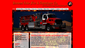 What Harveyslakefire-amb.org website looked like in 2020 (4 years ago)