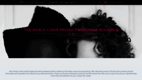 What Hairlibrary.com website looked like in 2020 (4 years ago)