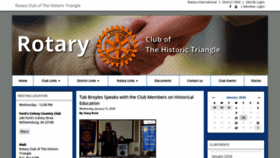 What Historictrianglerotary.org website looked like in 2020 (4 years ago)
