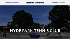 What Hydeparktennisclub.com website looked like in 2020 (4 years ago)