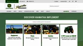 What Hiawathaimplement.com website looked like in 2020 (4 years ago)