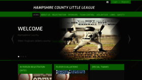 What Hampshirelittleleague.com website looked like in 2020 (4 years ago)