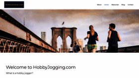 What Hobbyjogging.com website looked like in 2020 (4 years ago)