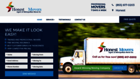 What Honestmovers.net website looked like in 2020 (4 years ago)