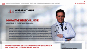 What Herzrhythmuszentrum.ch website looked like in 2020 (4 years ago)