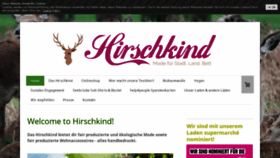 What Hirschkind.de website looked like in 2020 (4 years ago)