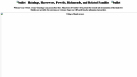 What Hainings.org website looked like in 2020 (4 years ago)